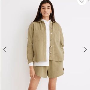 Madewell Diamond Jacquard Shirt Jacket